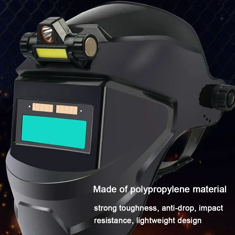 True Color Protective Facemask Auto Darkening Welding Helmet Wide Viewing Screen goggles UV/IR Protection Adjustable Headgear
