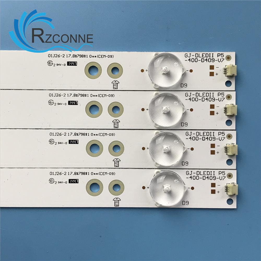 Ledバックライトストリップ9ランプ40PFF5650/T3 LB40013 V0_04 EX-40013000-7E552-0-A-53C-00218 40PFF5650 GJ-2K15-D2P5-395-D409-V0