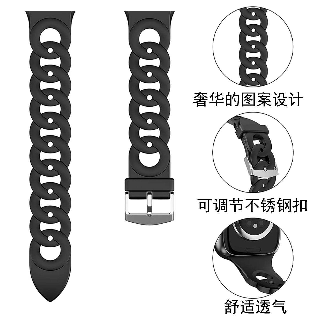 Cinturino da 20mm 22mm per Samsung Galaxy watch 4 5 6 classic 40mm 44mm Gear S3 active 2 braccialetto in silicone correa HUAWEI GT 2e 3 4 band