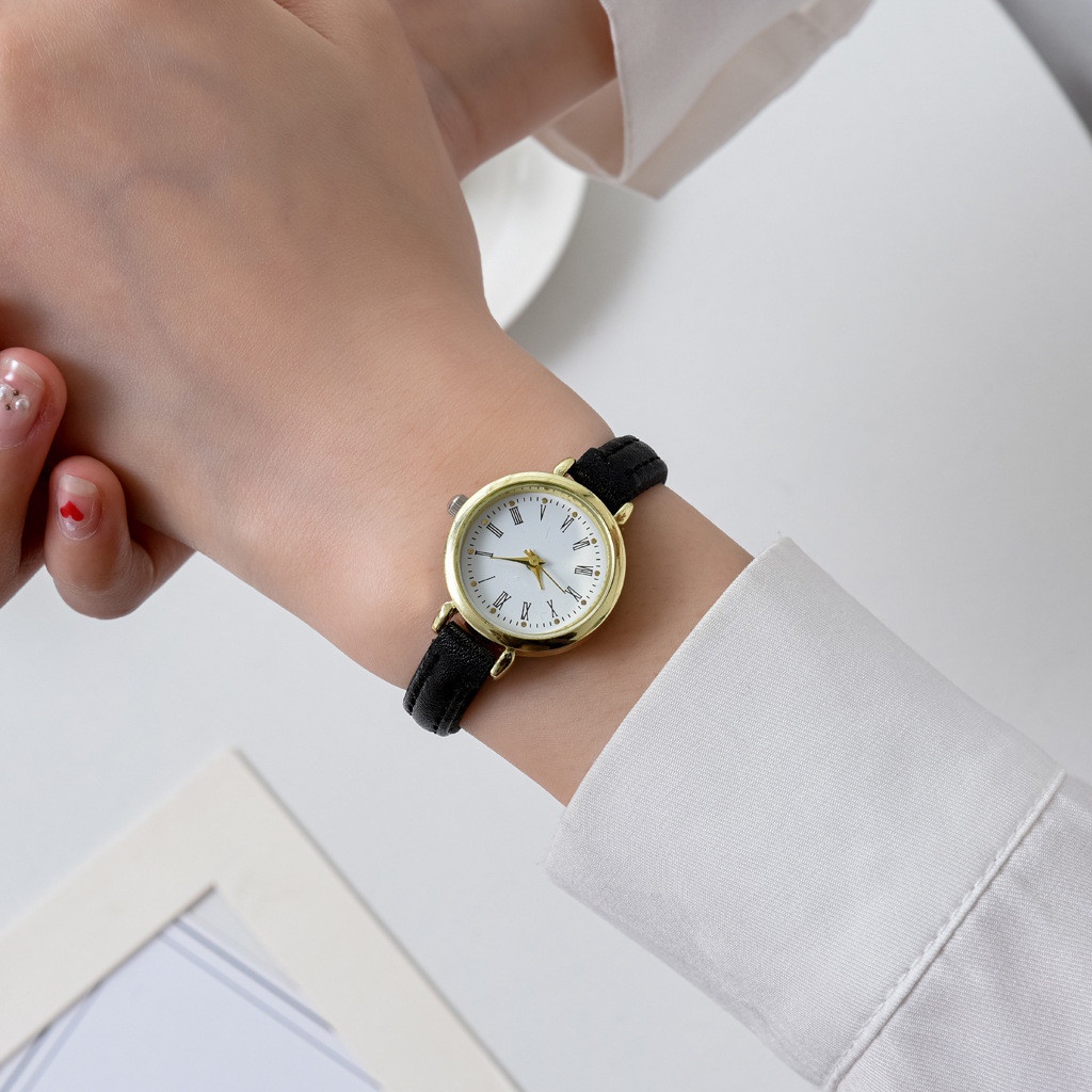 Mulheres temperamento escala romana relógio de quartzo nova senhora moda cinto relógio de pulso