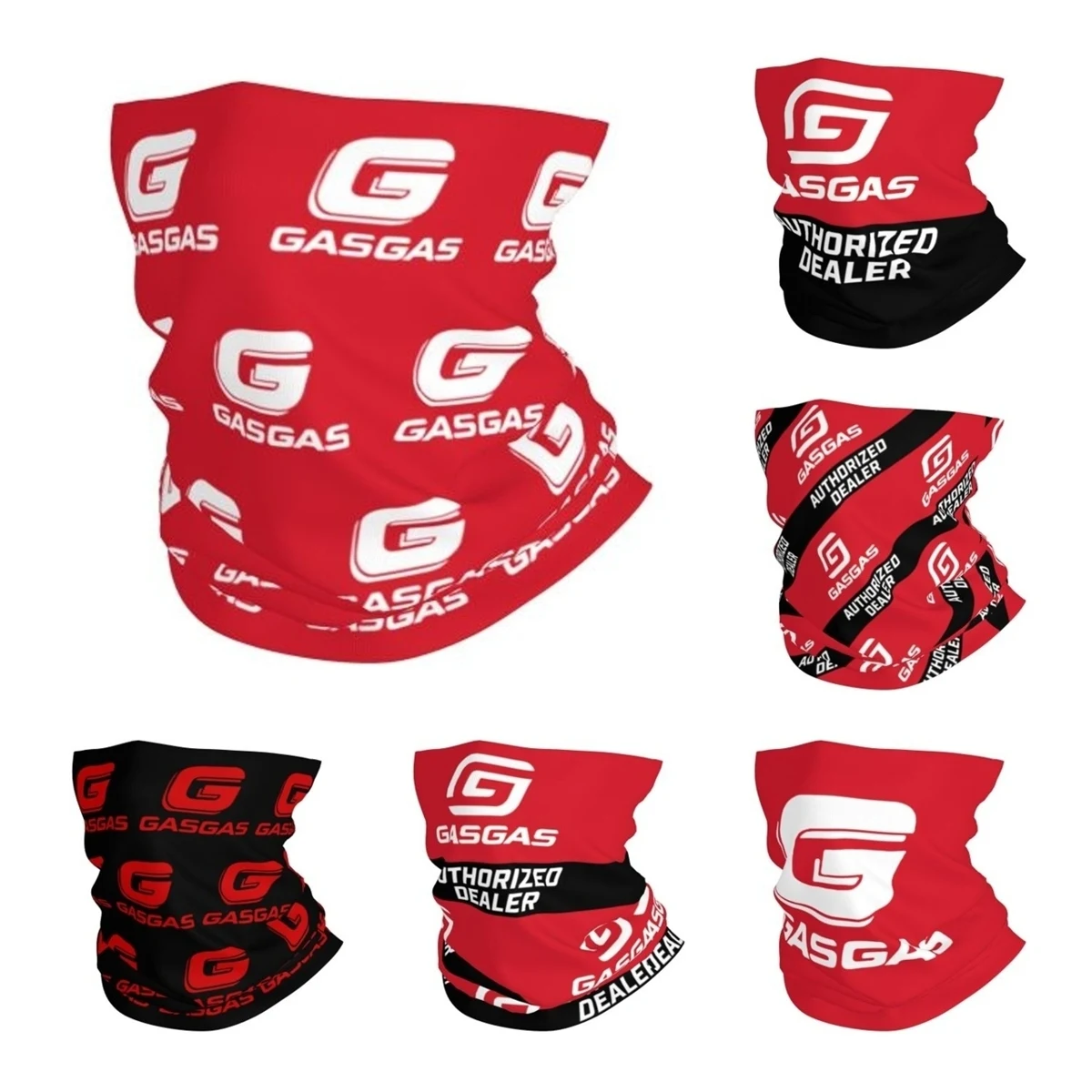 GasGas-Pañuelo para motocicleta, polaina para el cuello, estampado, máscara para bicicleta de montaña, bufanda cálida para ciclismo, para hombres, mujeres y adultos, a prueba de viento