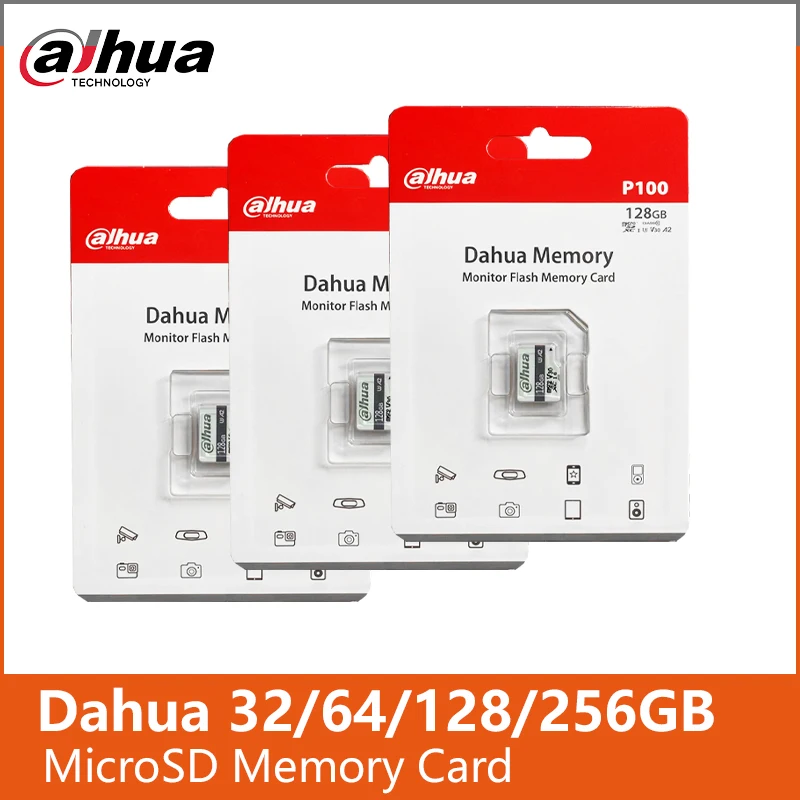 Карта памяти Dahua Imou SD 32 ГБ 64 ГБ 128 ГБ 256 ГБ Карта Micro SD для IP-камер безопасности Видеодомофон VTO VTH Детский внутренний монитор