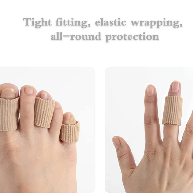Cubierta de Gel para dedos, tubo Protector de fibra elástica para dedos, tubo de protección para dedos, Reduce la fricción, Protector de silicona para pies, piezas para el cuidado de los pies