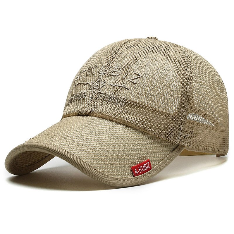 Sombreros de verano para hombres y mujeres, gorras de béisbol de malla, sombrero con visera bordada a la moda, sombrero con protección solar con letras bordadas para exteriores
