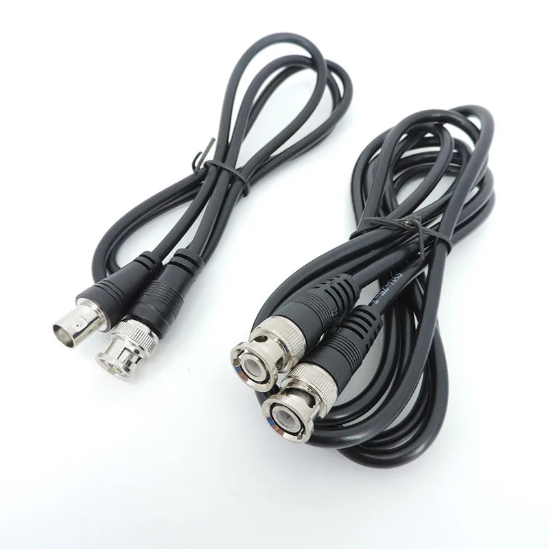 BNC สายเคเบิลอะแดปเตอร์ชาย-หญิงสายต่อวิดีโอสายหางเปียกล้อง CCTV
