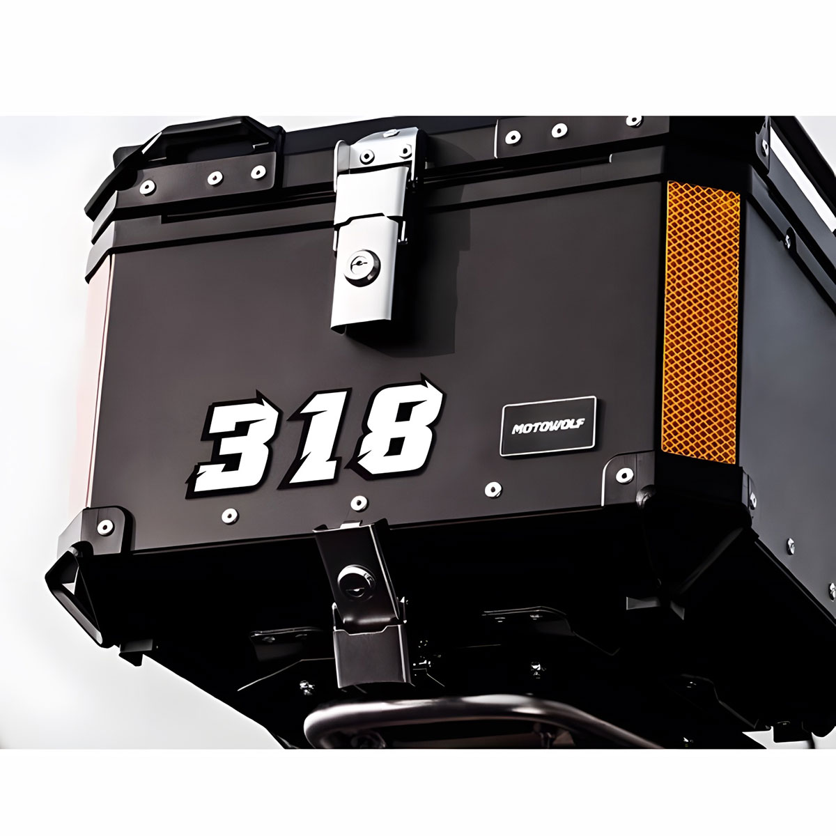 Pegatinas de números arábigos para motocicleta, calcomanías reflectantes de arcoíris para reajustar, calcomanías 3D, 2 piezas