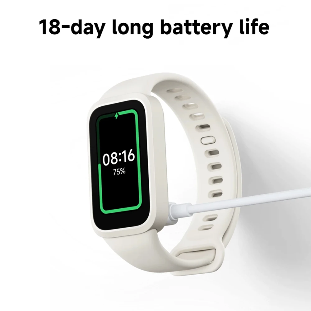 Глобальная версия Xiaomi Smart Band 9 Active Bluetooth Умные часы TFT-экран с диагональю 1,47 дюйма 18 дней автономной работы Спортивный режим Отслеживание сна