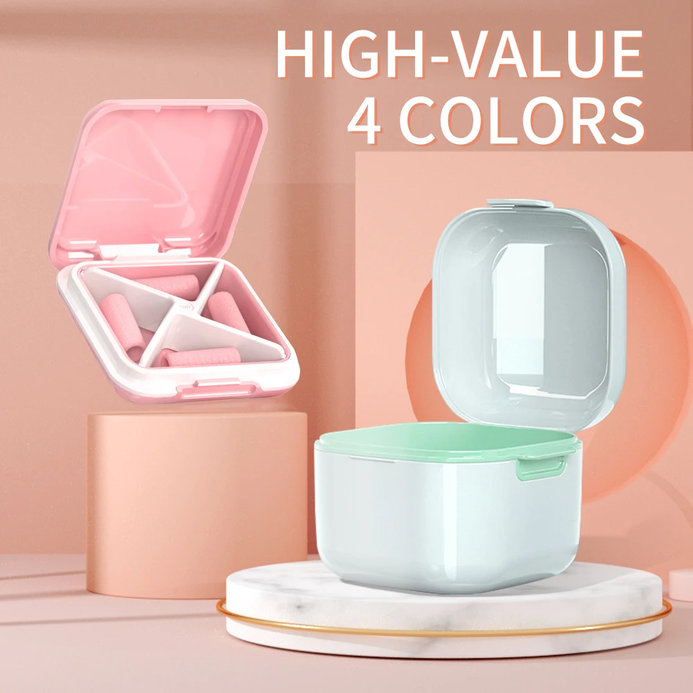 Chất Lượng Cao Chỉnh Nha Giữ Nẹp Hộp Bảo Quản Ngâm Vô Hình Răng Răng Giả Vệ Sinh Răng Lưu Trữ Di Động Dây Lưng