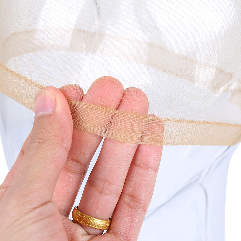 ราคาถูก 10/20 ชิ้น HD วิกผมบางถุงน่องหมวกวิกผม Deluxe หมวกวิกผมสุทธิสําหรับสานไนลอนยืดตาข่ายหมวกวิกผม HD หมวกวิกผมสําหรับวิกผม