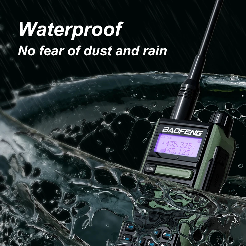 Baofeng Walkie Talkie UV-16 Long Range Leistungsstarker 10 W Handheld HF Transceiver Dual Band VHF UHF 2-Wege-Amateurfunk wasserdicht