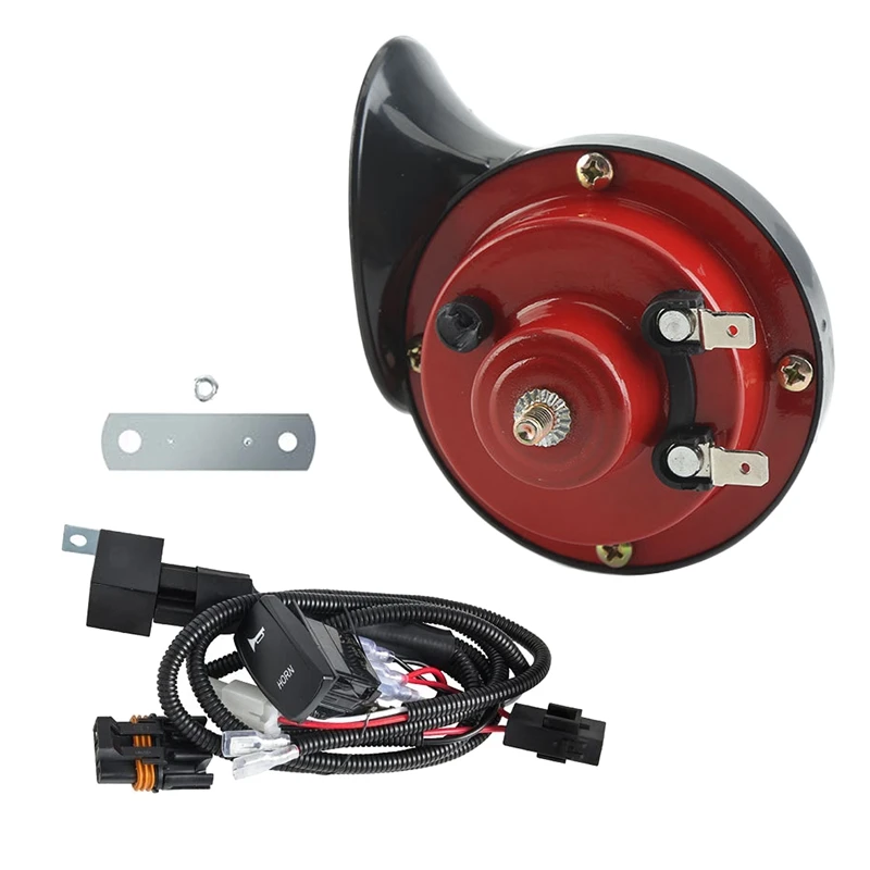 Kit de buzina universal com interruptor, UTV, ATV, Pioneer, RZR, Can-Am, Maverick X3, Kawasaki, Arctic Cat