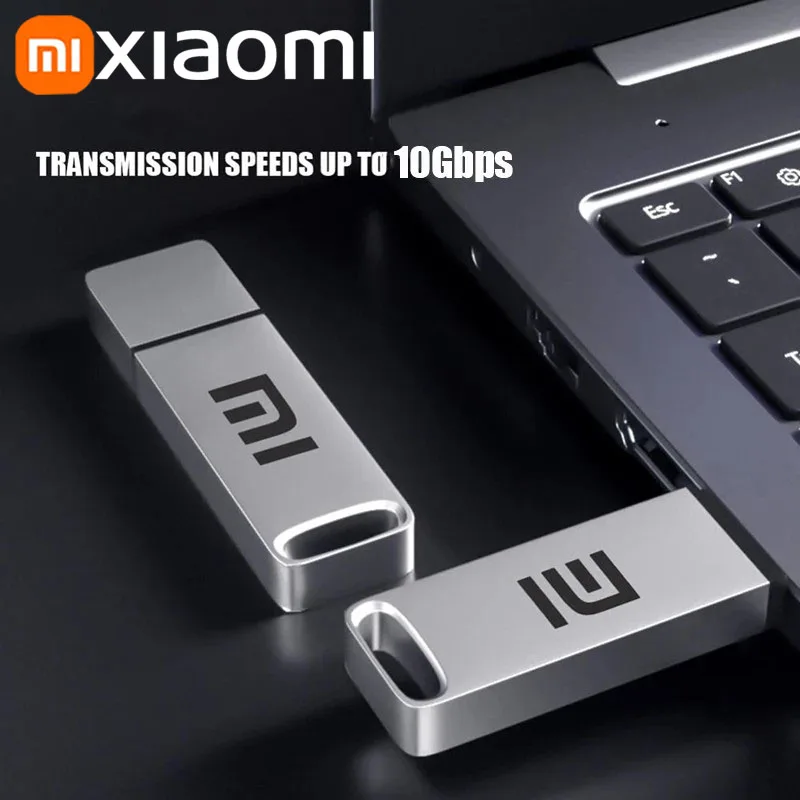 Xiaomi Original Pen Drive 16TB USB 3.2 Flash Drive High-Speed Pen Drive Type-C Metal USB Memory For Computer Storage Devices