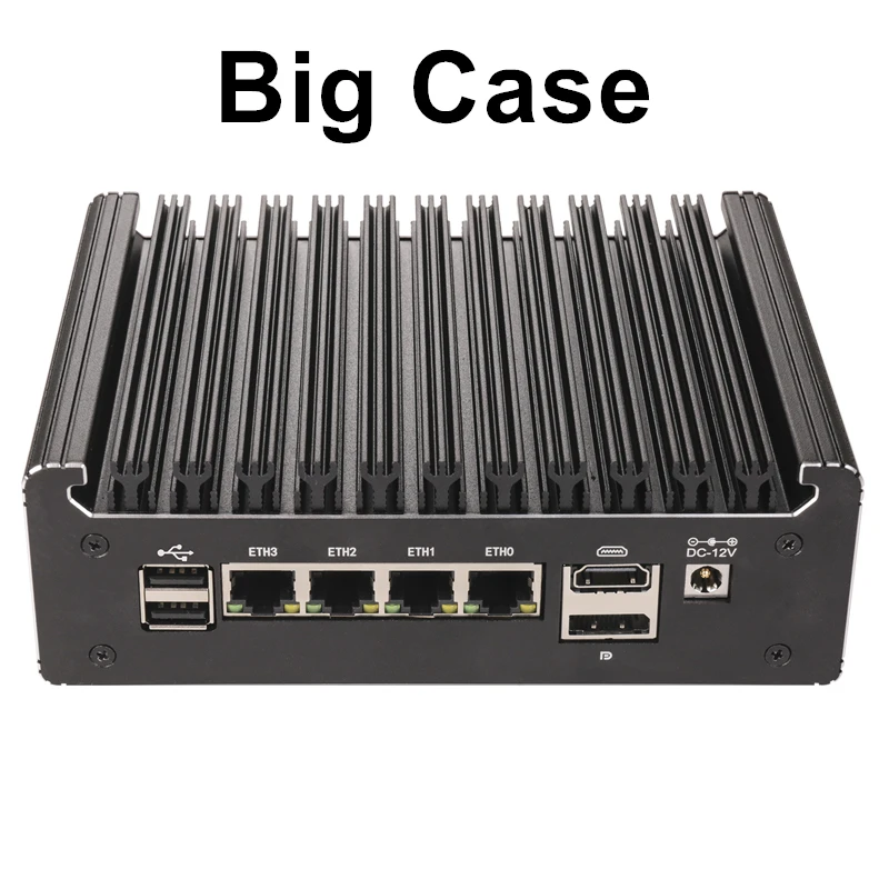 Slim Intel N150 4*2.5G LAN+RJ45 COM Console 1xM.2 2280 SSD+2.5'' SATA3.0 SSD Fanless Network Security Gateway Industrial Mini PC