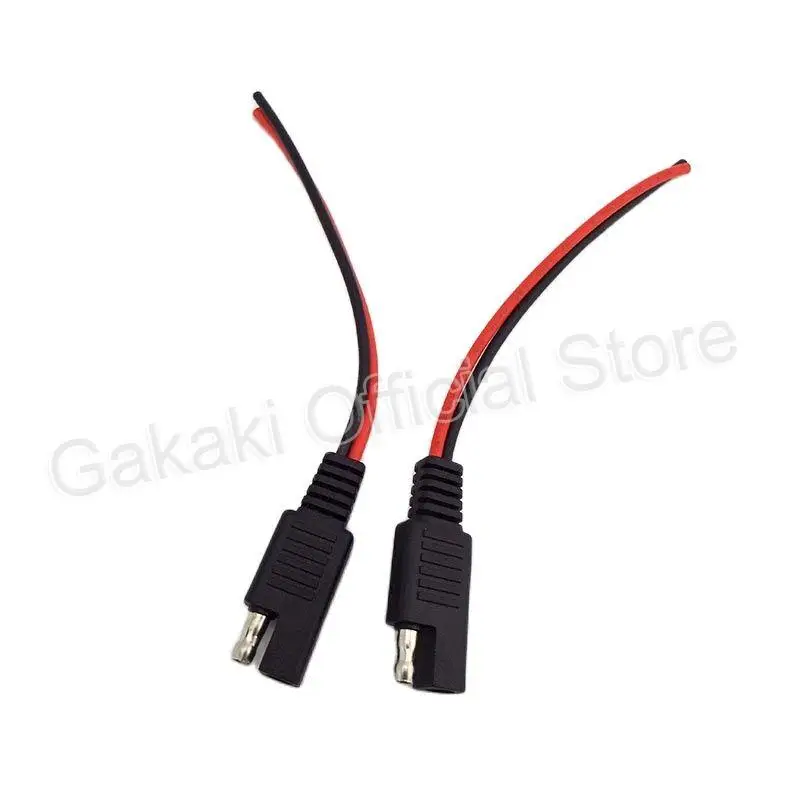 DIY SAE 12V 18AWG 15CM Cabo de extensão automotiva de alimentação macho fêmea cabo conector de fio