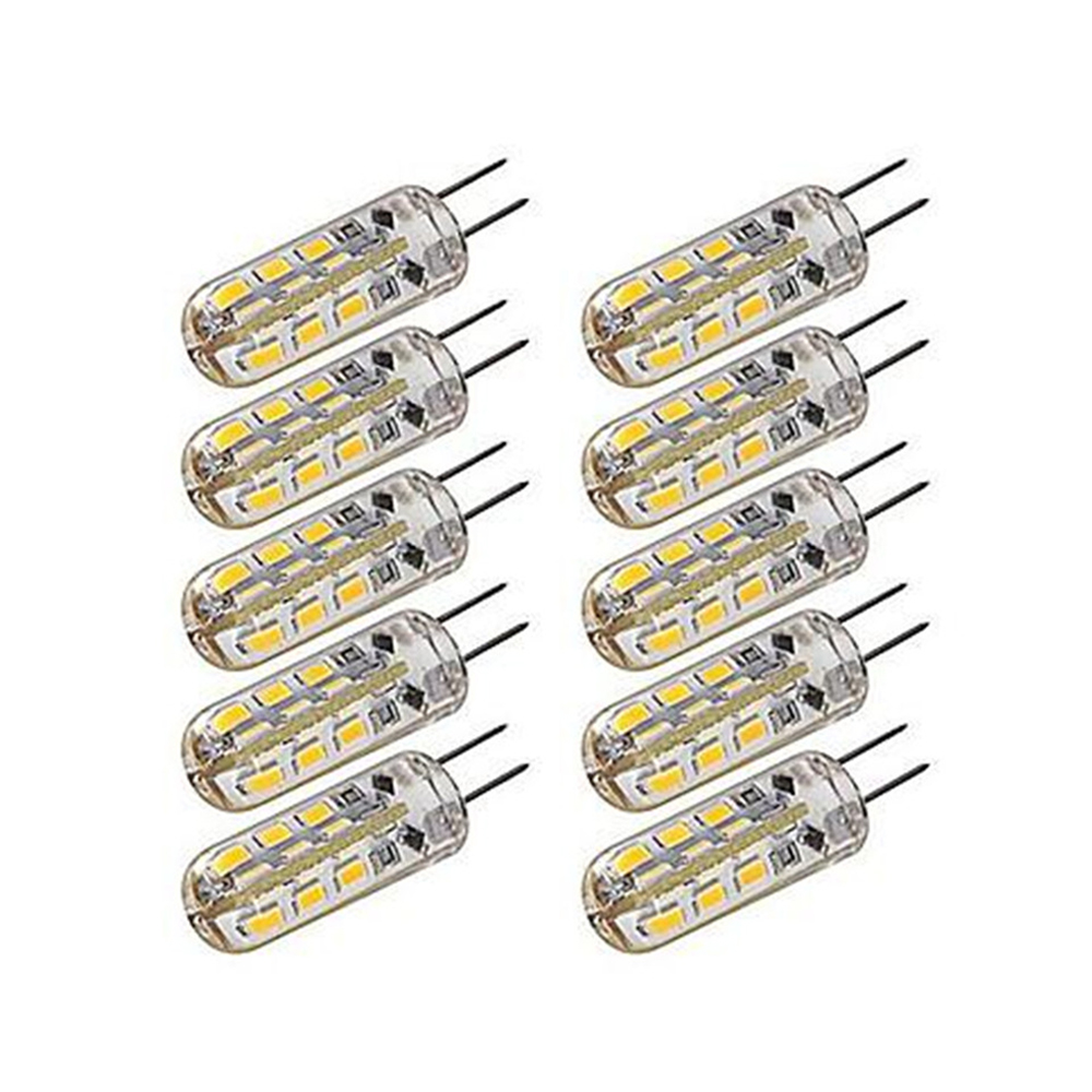 10 teile/los G4 Led-lampe 12 V/AC220V Kronleuchter Licht Warm/Kalt Weiß 3014SMD 24led 360 Grad Winkel ersetzen Halogen Lampe