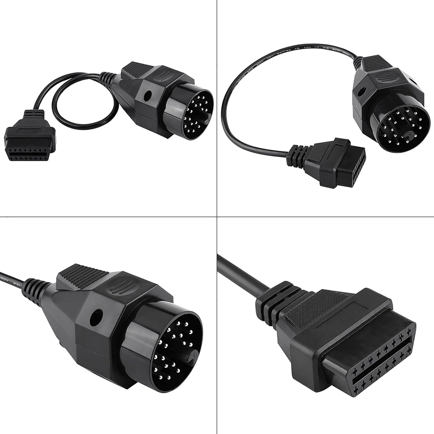 Adaptateur OBDII pour BMW, connecteur d'interface 20 broches vers OBD2 16 broches pour BMW E36 E39 E30 F20 X5 Z3 E53 i3 câble de Diagnostic de voiture OBD2