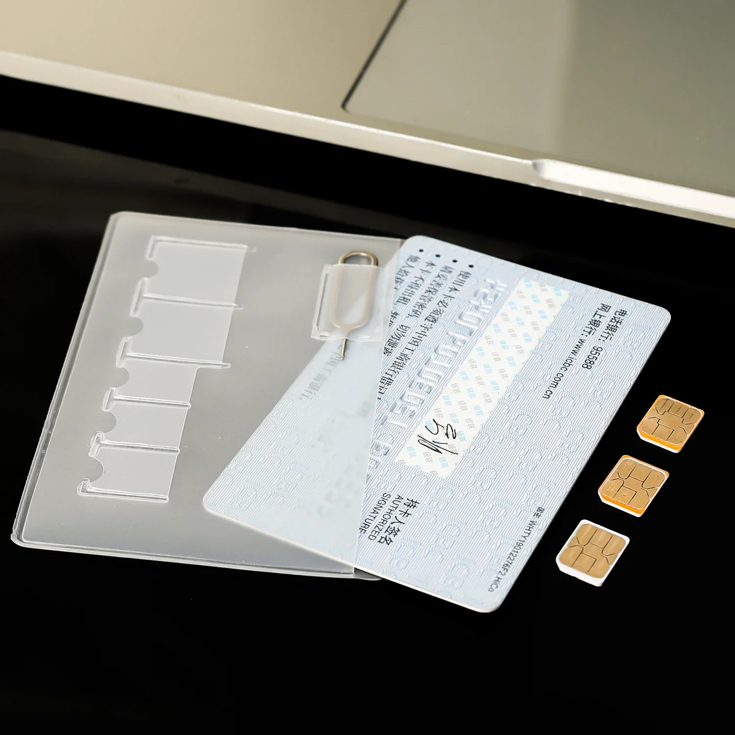 Portable SIM Card Ejector Nano Memory Cards Protector Holder Anti-lost Slim Card Slots Storage Case for Micro SIMcards Bag