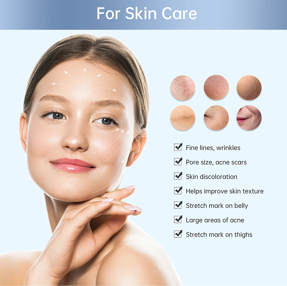 Hello Face ปากกา microneedling Q2ปากกาแต้มสิวมืออาชีพ MTS การรักษาด้วยแสงสีแดงและสีฟ้าการรักษาด้วยแสงเข็มขนาดเล็กไทเทเนียม