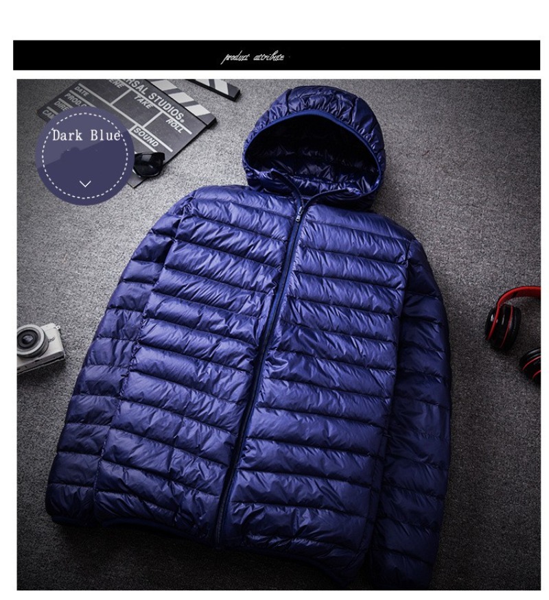 2023 Neuankömmlinge Herrenmode Kapuzen puffer jacken Herbst Winter halten warm weiße Enten Daunen lässig Herren Daunen mantel