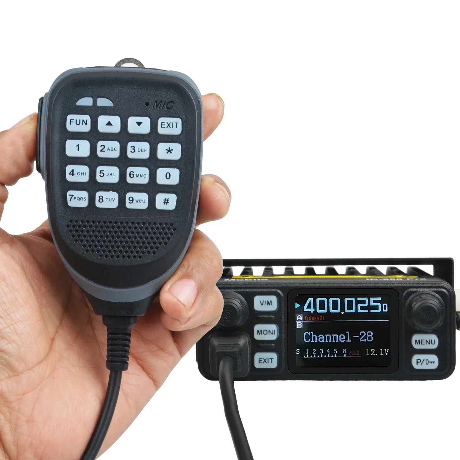 New! Walkie Talkie IC-980 Pro UHF VHF Dual Band Dual Watch 25W AI Noise Reduction FM Scrambler Vox Mini Mobile Radio