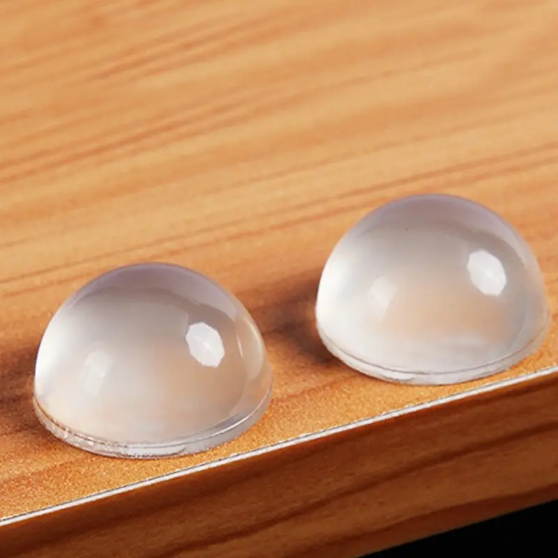 100pcs 8 มม.x 2 มม.ซิลิโคนเม็ดประตูสติกเกอร์โปร่งใส Anti Bump ซิลิโคน CUSHIONING Anti SLIP MAT