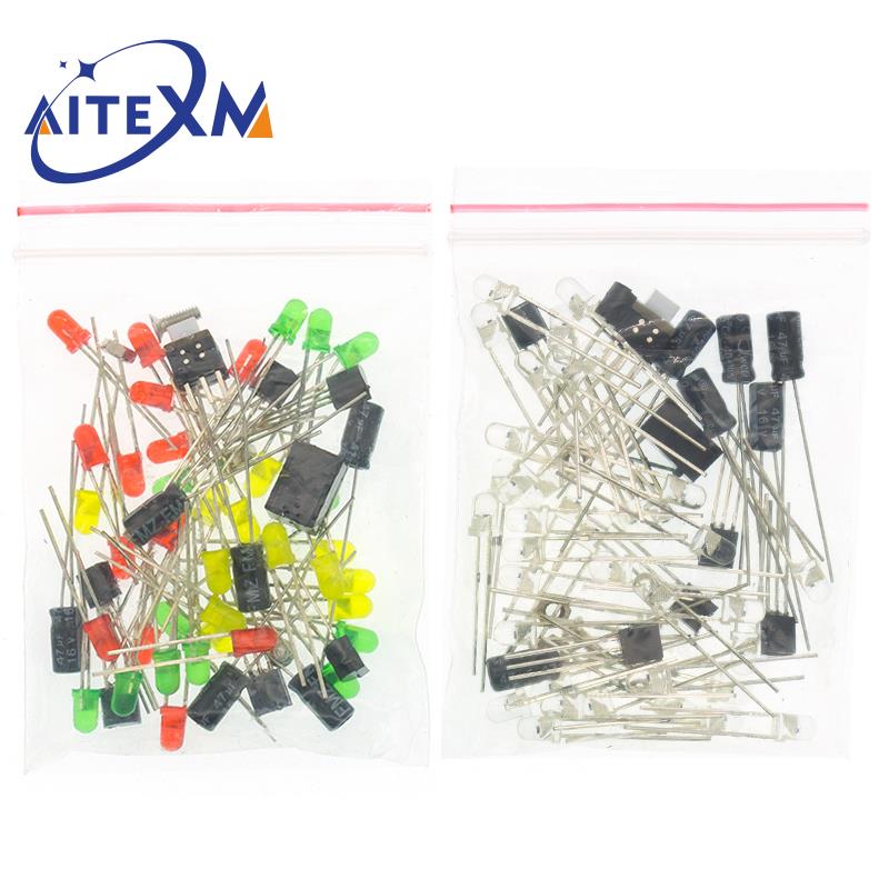 Three-Dimensional 3D Christmas Tree LED DIY Kit Red/Green/Yellow LED Flash Circuit Kit Electronic Fun Suite YANXD