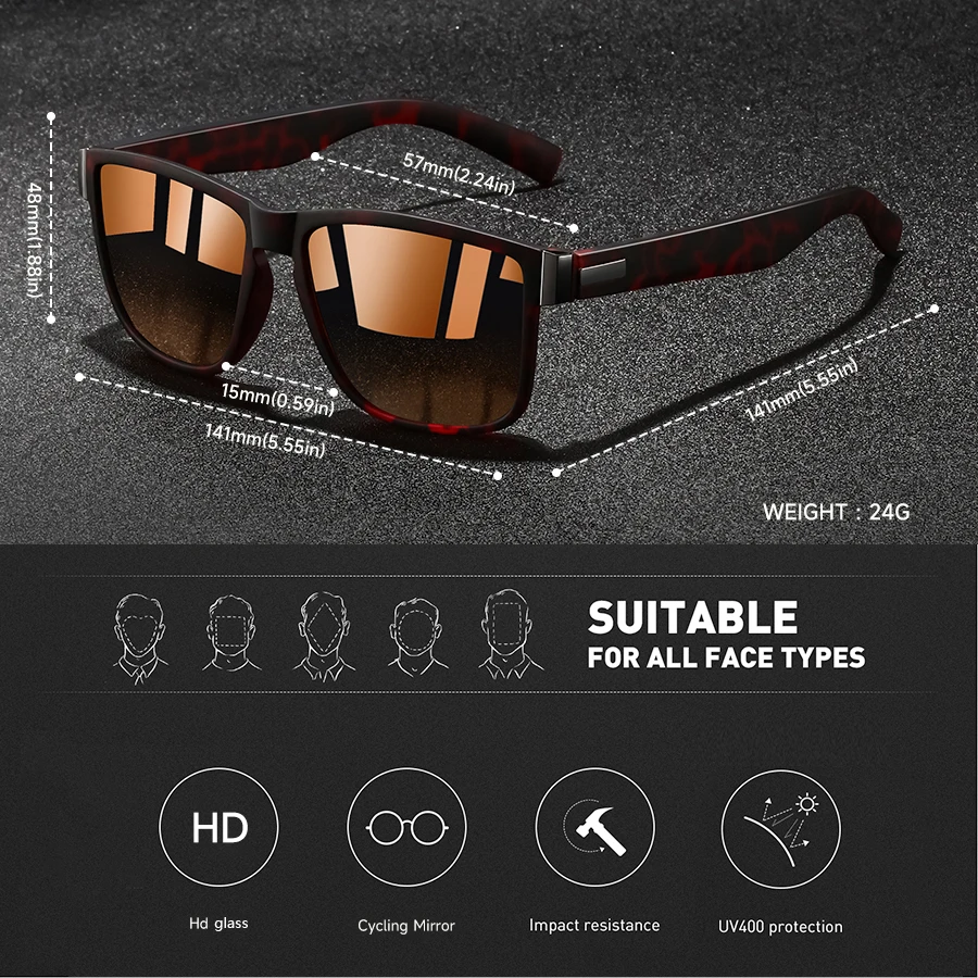 3ชิ้นแว่นตาวินเทจสี่เหลี่ยมแฟชั่นใส่ได้ทั้งชายและหญิงสำหรับ UV400ชายและหญิงขับรถตกปลาแบรนด์ดีไซน์เนอร์แว่นกันแดด