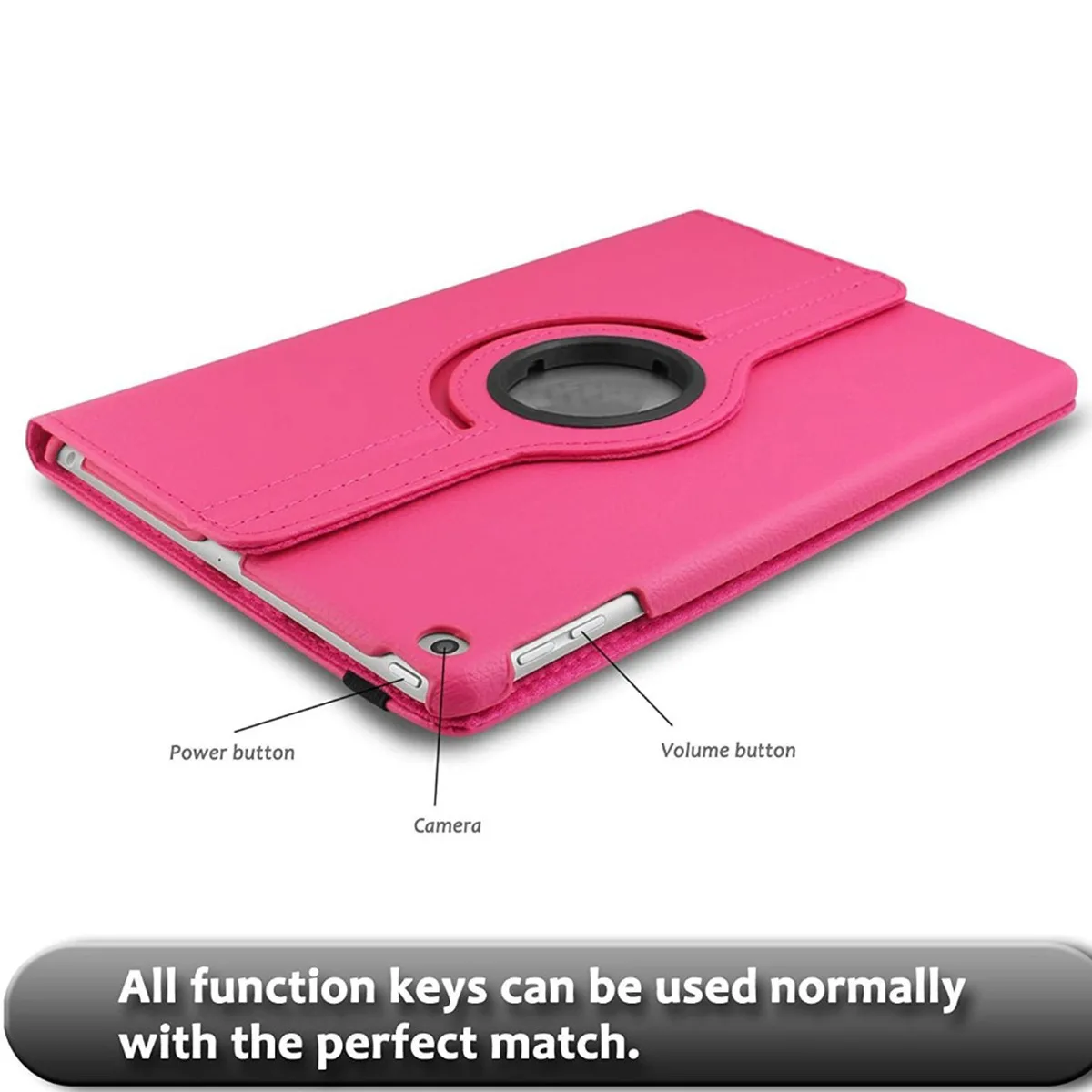Funda para iPad con rotación de 360 grados, Air Pro 2024 MINI 3 4 5 6 7 8 9 10 generación 10,9 10,2 11 12,9, funda de cuero para tableta con soporte de 13 pulgadas