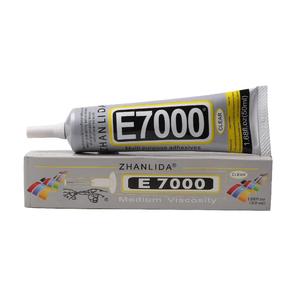 50/110ML E7000 กาวใสผ้าสิ่งทอเสื้อผ้าโลโก้ Patch เครื่องประดับ DIY CRAFT หนังคริสตัล Rhinestone โทรศัพท์กาวอีพ็อกซี่