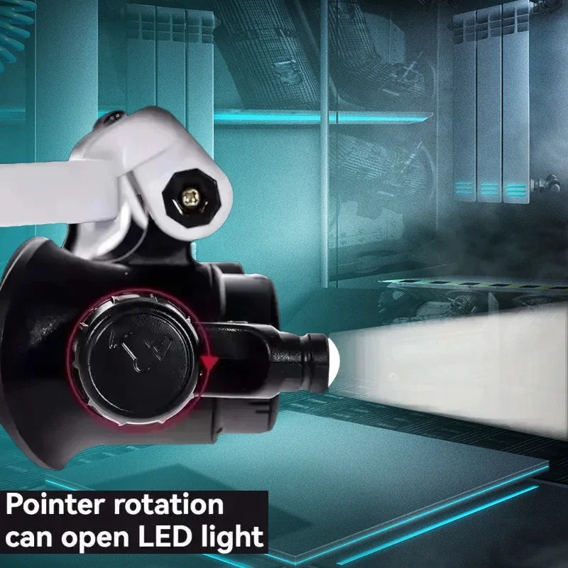 Lupa 8x/15x/23x joalheiro relojoeiro com luz led telescópica bandana lupa óculos de leitura lupas