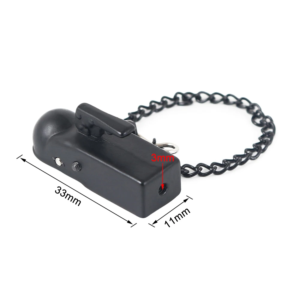 1/10 Trailer Hook RC Tow Hitch Mount สําหรับ Scale Crawler ด้านหลังกันชน SCX10 II TRX4 Defender องค์ประกอบ Enduro D90 TF2 CFX RGT EX86190
