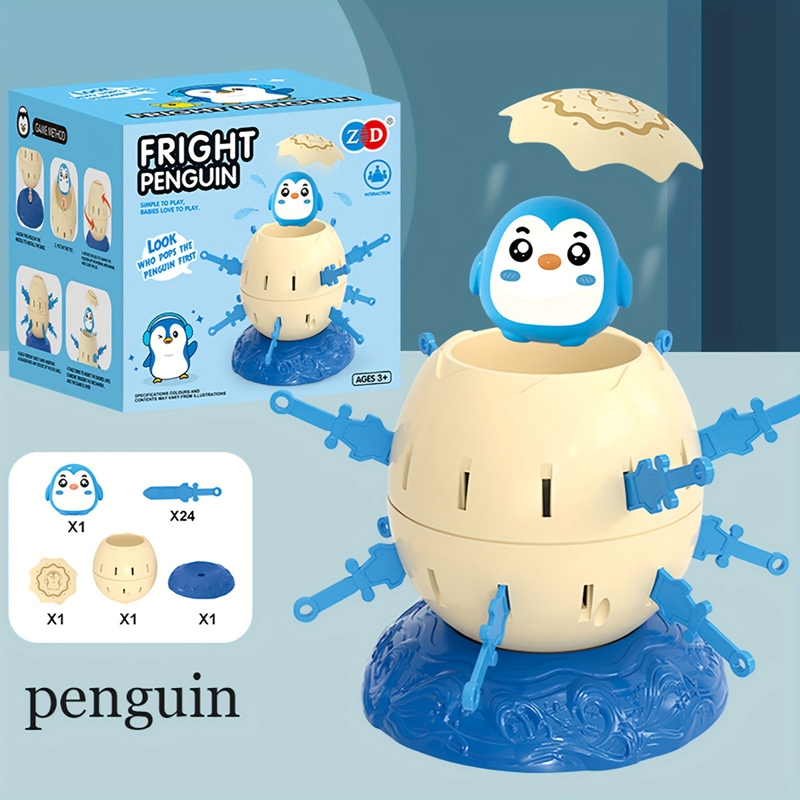 Pinguim novidade brinquedos para festa de férias crianças pensamento educacional treinamento pirata barris brinquedos interativos
