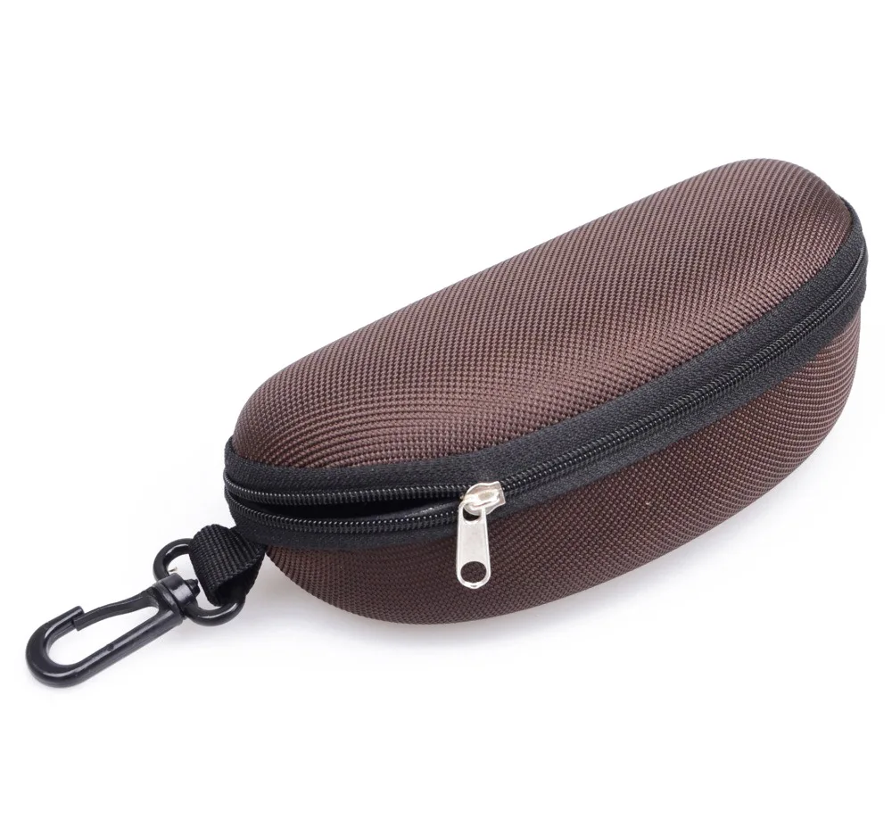 Portable EVA Glasses Case with Carabiner Hook Colorful Sunglasses Hard Case Zipper Eyeglasses Protector Box Holder New 2024