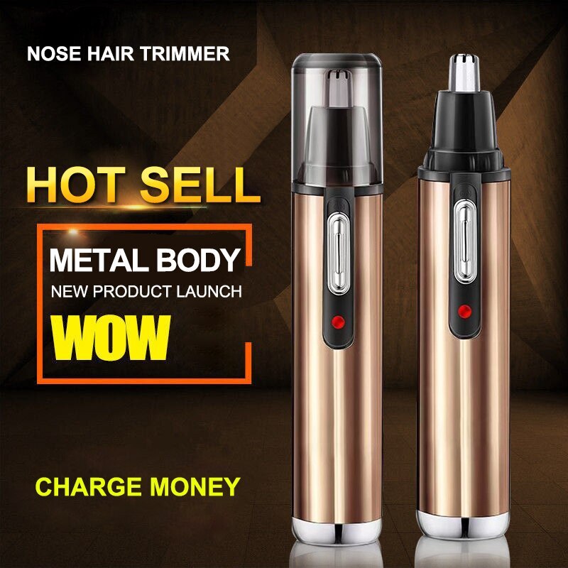 Elektryczna maszynka do golenia do włosów z nosa do brwi Gorący sprzedający się model ze złotą baterią