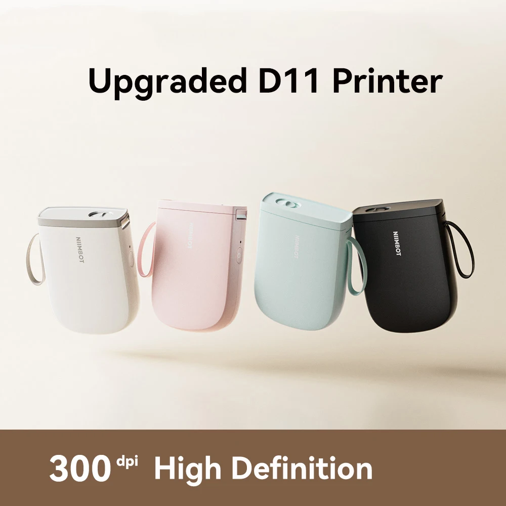 Niimbot D11/D110 Label Maker Wireless Pocket Self-Adhesive Name Tag Sticker Printer for Home Office