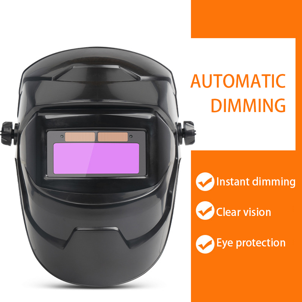 PC Welding Masks Automatic Variable Light Adjustment Large View Auto Darkening Welding Facemask for Arc Welding Grinding Cutting