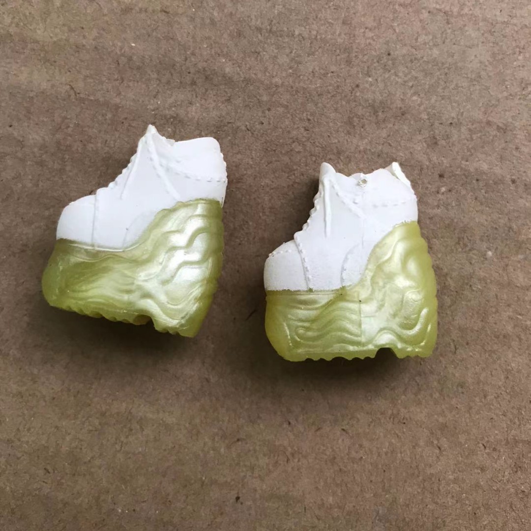 Chaussures originales pour mains de poupée, bottes, boucles d'oreilles, décors de remplacement, mains blanches, Beige et brunes, accessoires colorés pour poupée