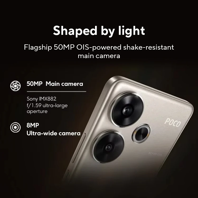 Estreno mundial POCO F6 Smartphone Versión global Snapdragon ® 8s Gen 3 NFC 120Hz Flujo AMOLED 90W Turbo Carga 5000mAh Batería