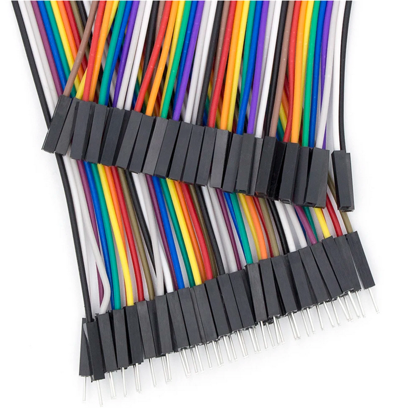 Dupont-dupont cabo 20cm, 2.54mm, 3 tipos, 40pin, macho para macho + fêmea para macho + fêmea para fêmea para fêmea, diy