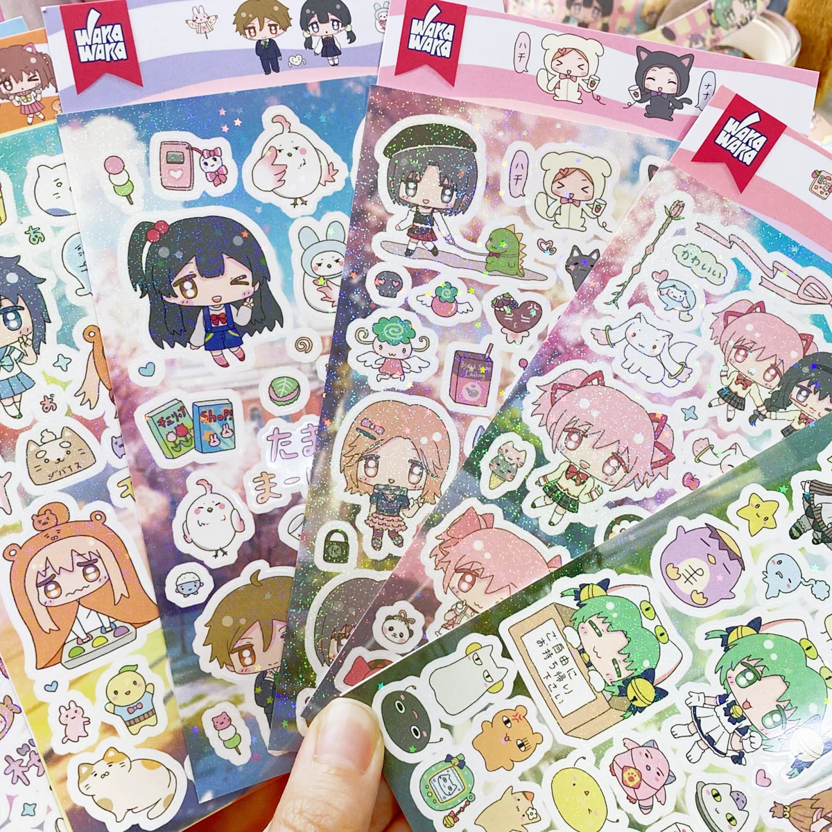 1Pc かわいいキャラクター装飾ステッカースクラップブックステッカー芸術 Diy 工芸品アルバムジャーナルプランナー電話荷物ラップトップ