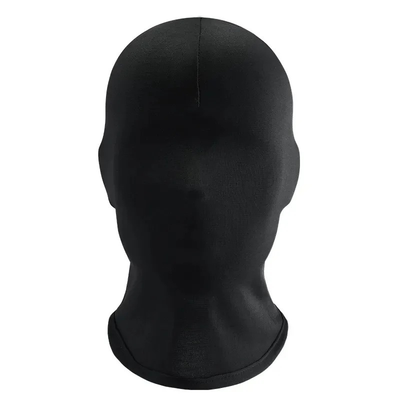 블랙 풀 페이스 구멍 없음 커버 모자 여성 남성 육군 전술 Cs Balaclava 모자 태양 Uv 보호 자전거 오토바이 멀티 홀 스키 마스크