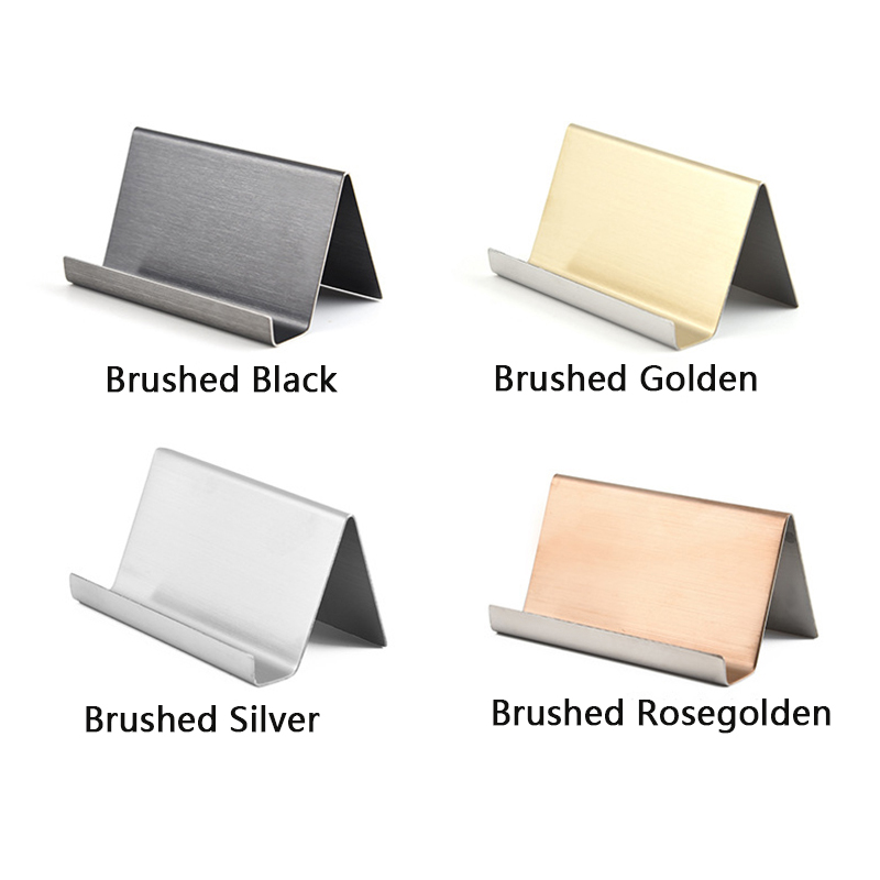 Metal Business Card Name Tag Display Rack Display Stand Desktop Table Organizer Cellphone Holder Conference Room Accessories