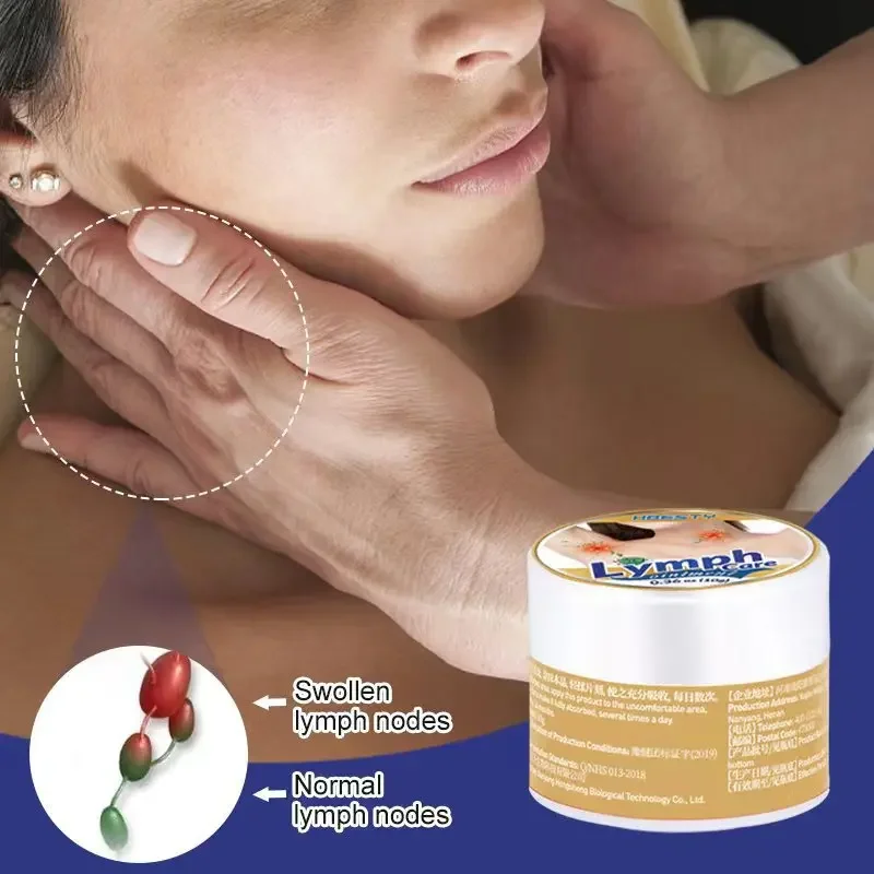 Pomada de dragado linfático, linfa auxiliar para el cuello y el pecho, glándula mamaria, tratamiento, crema de desintoxicación, yeso de moxibustión caliente a base de hierbas