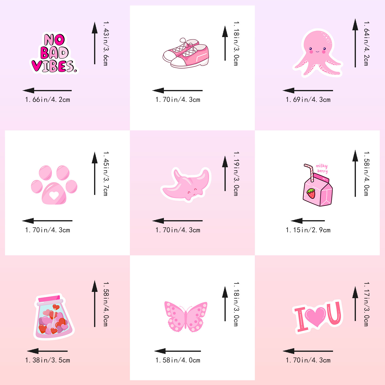 100 個ピンクの女の子かわいい漫画落書きステッカー DIY 電話ギターラップトップノートブックスーツケースカップ防水ステッカー子供のおもちゃ