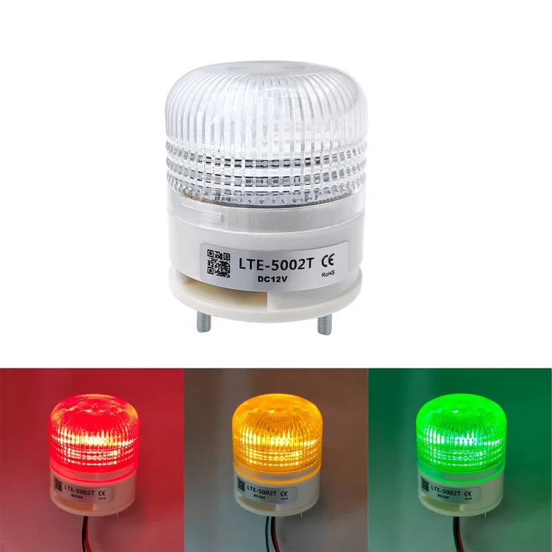 LTA 5002 3 Color Light Always On Signal Warning Light 12V 24V Buzzer Magnet Indicator Light LED Lamp Small Security Alarm 220V