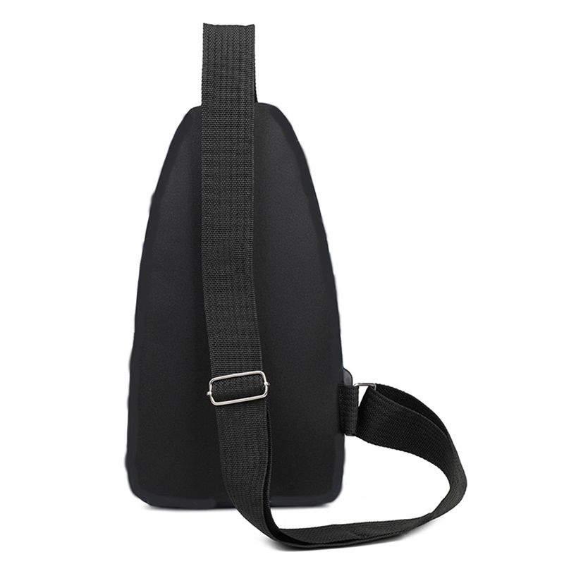 Nuova borsa da petto in tela di nylon da uomo - Borsa a tracolla singola stile casual e sportivo con cinghie sul petto