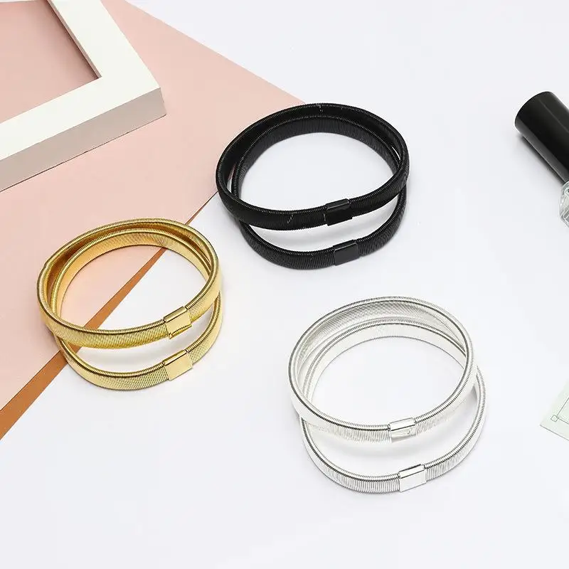 男性と女性のための調節可能な袖口バンド,シャツの袖ホルダー,ガーター,ゴムバンド,滑り止めアームバンド,ファッション,1個