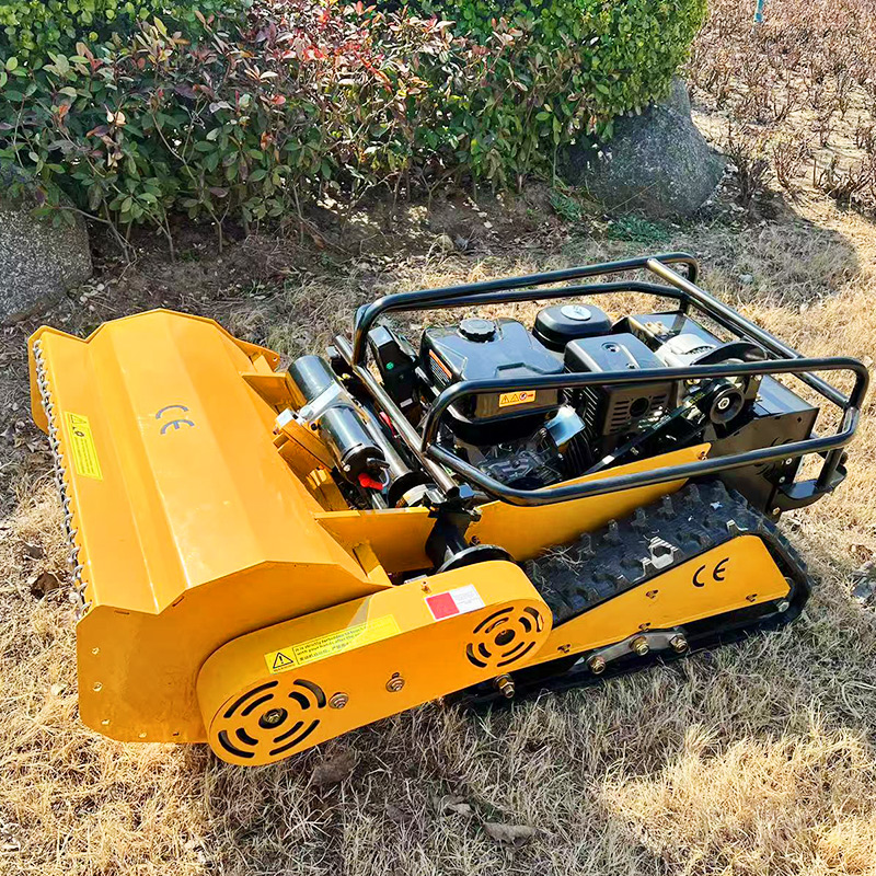Aangepaste CE EPA dieselmotor all-terrain gras snijmachine landbouw rubberen rupsen afstandsbediening robot grasmaaier