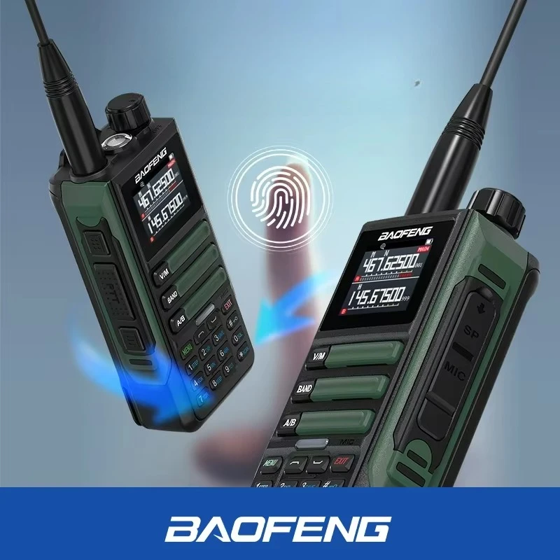 Upgrade Baofeng UV16M V2 Walkie Talkie 15W High Capacity AM FM 2-Way Radio Full Band LCD 999CH Frequency Copy NOAA Noise Reduce