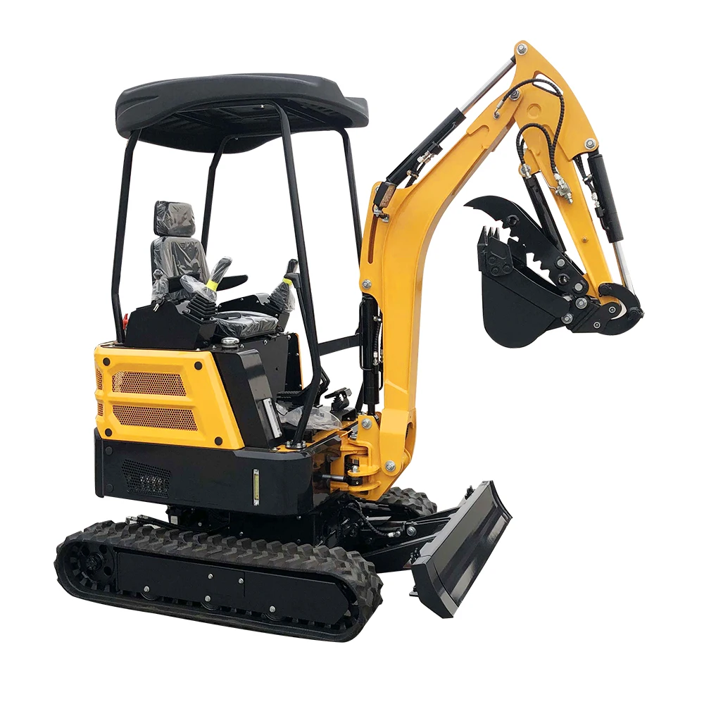 Excavadora personalizada EPA CE, miniexcavadora diésel pequeña de 2,2 toneladas para granjas y oracardos, miniexcavadora con cabina